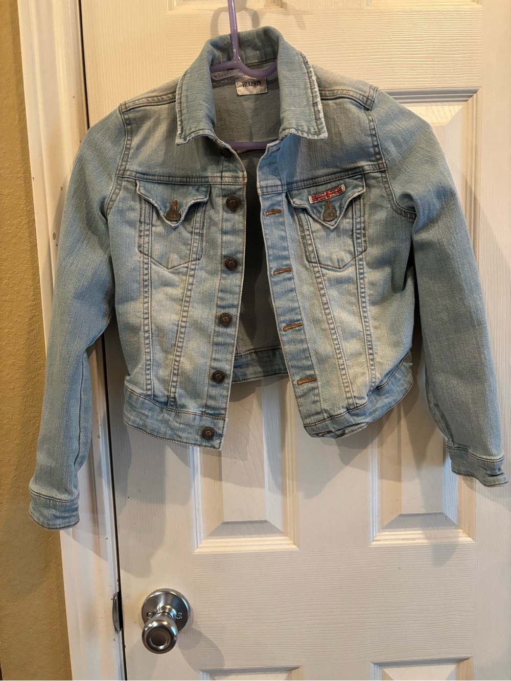 Hudson Jeans Light Blue Kids Denim Jacket